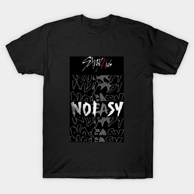 Stray Kids NoEasy Special Typography Text design with Logo T-Shirt by bixxbite